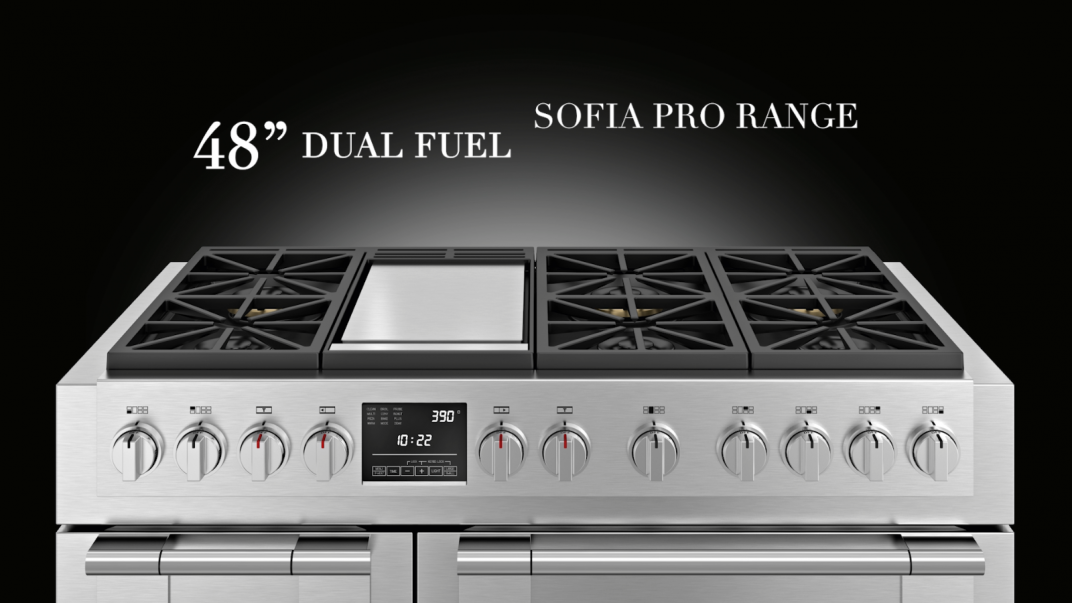 Copertina video 48" Dual Fuel Sofia Pro Range