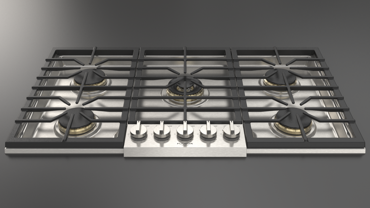 36 Professional Gas Cooktop - 5 Burners