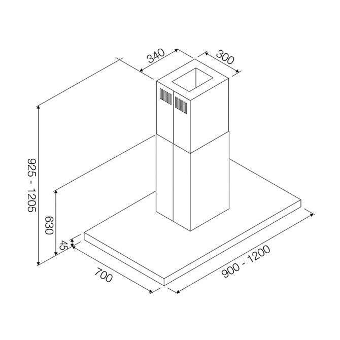 FQHI 900-1200 - Cutout