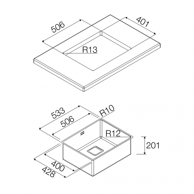 P1B 5343 Q U - Cutout