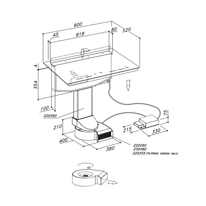 FCLH 9041 HID TS BK - Cutout