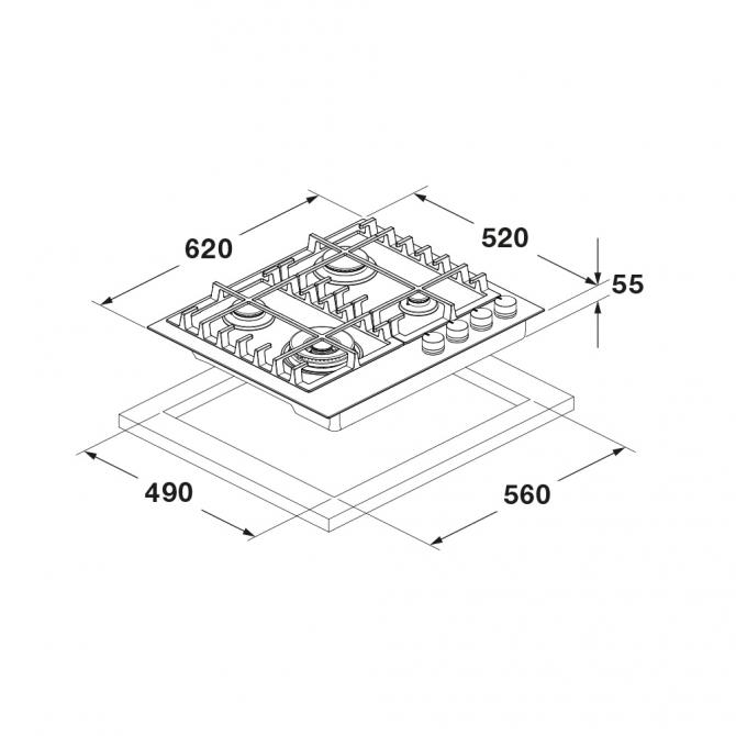 FCLH 604 G - Cutout