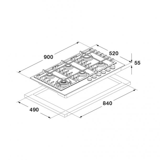 FUH 906 G DWK MBK - Cutout