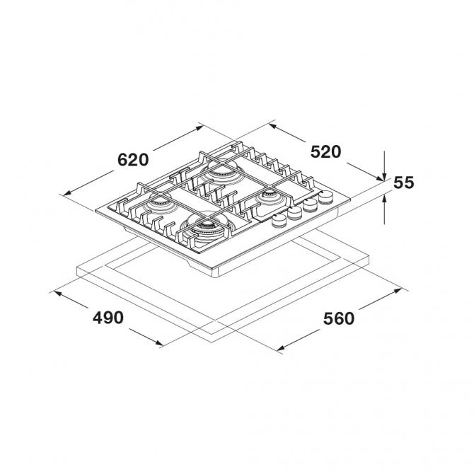 FUH 604 G DWK MBK - Cutout