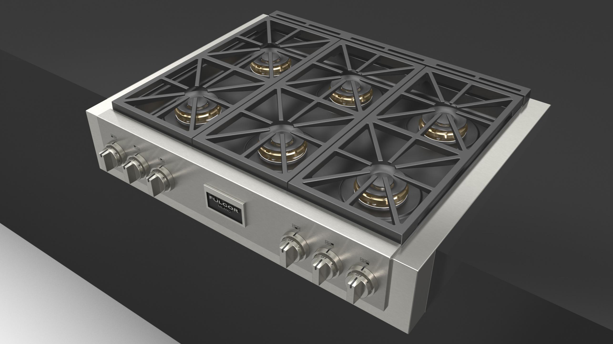 professional gas stove top