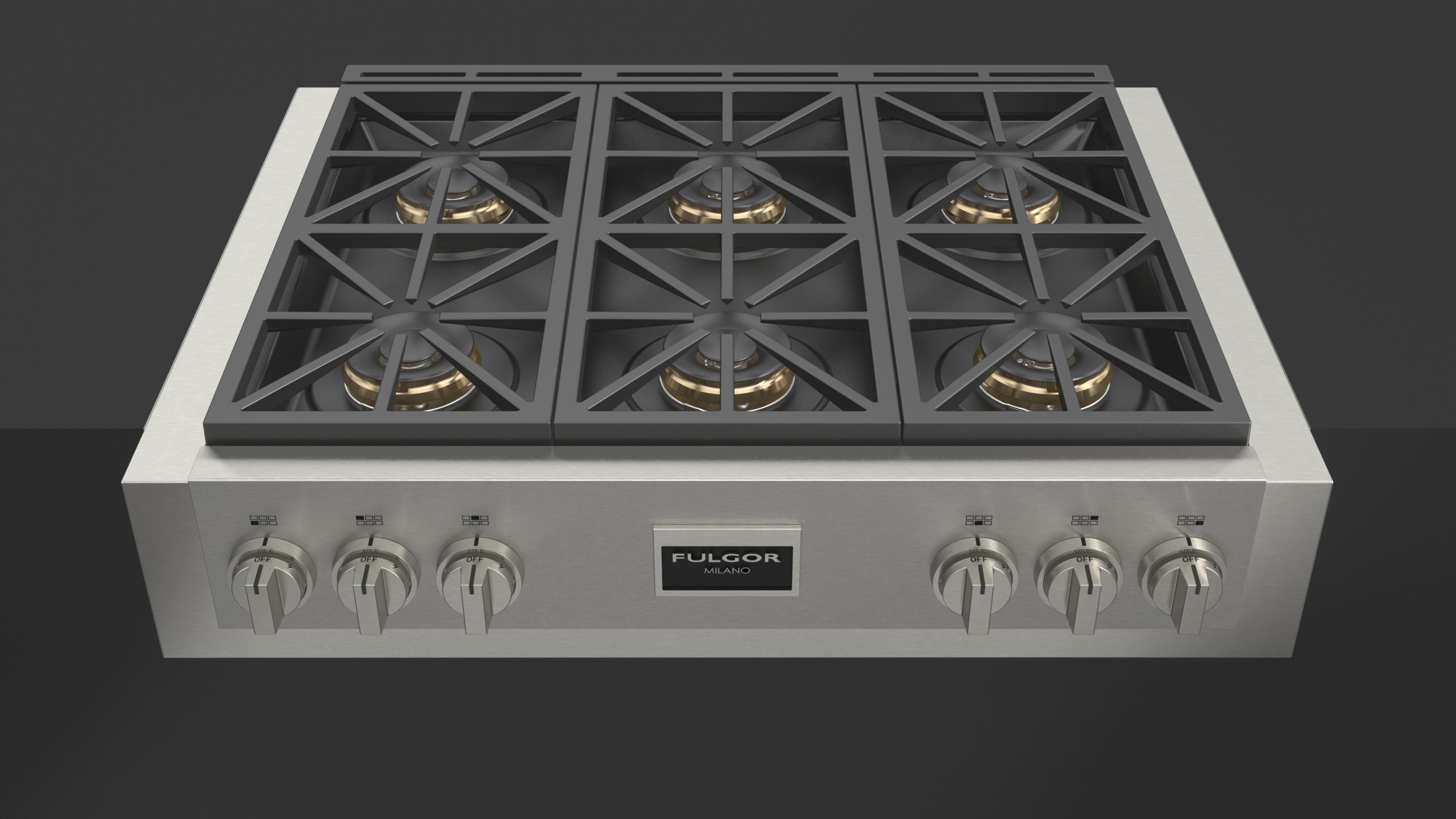 professional gas stove top