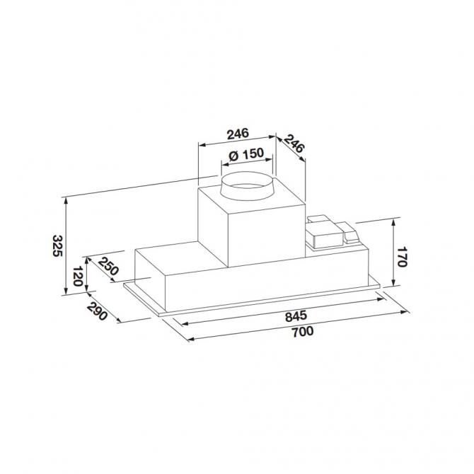 FBHD 700 PT X - Cutout