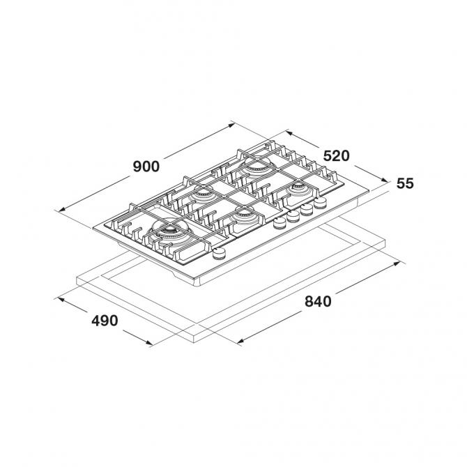 FUH 905 G DWK MBK - Cutout